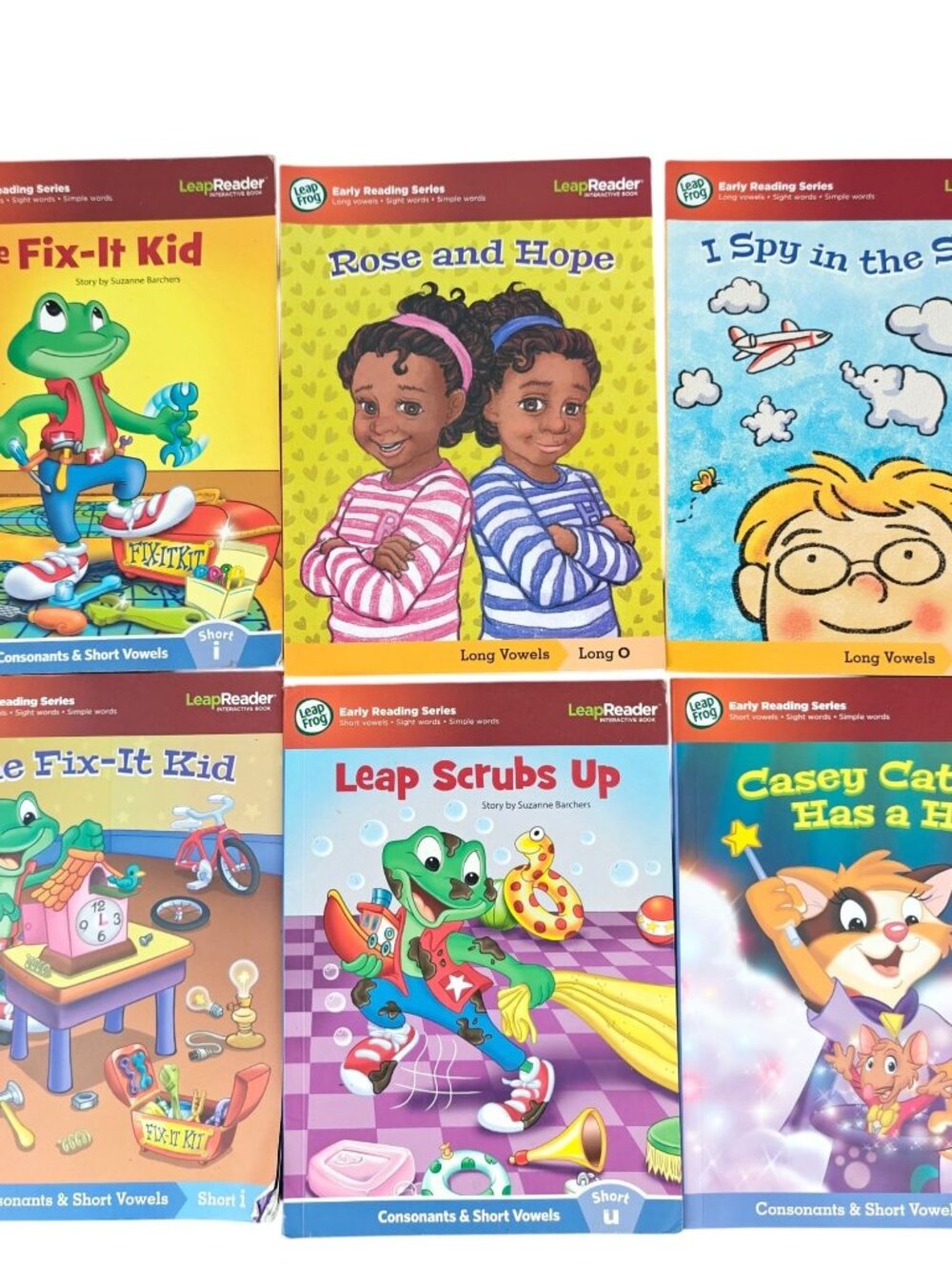 LeapFrog LeapReader Early Reading Series Lot Of 6 Paperback Books Children's